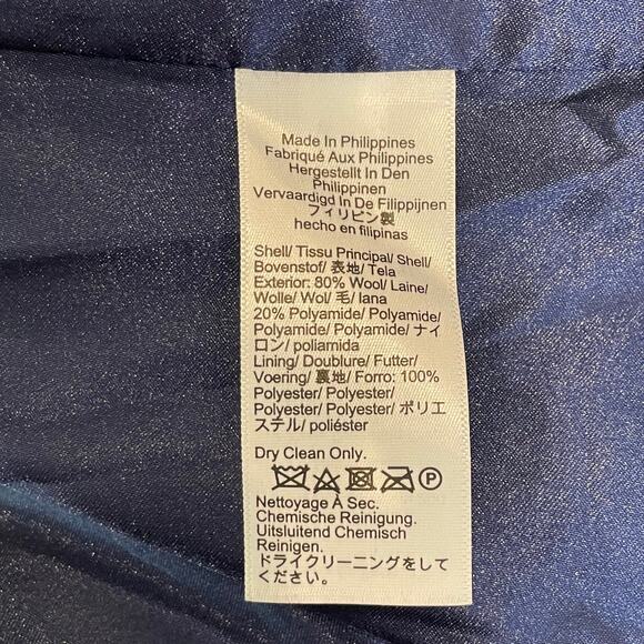 J.Crew Toscana Coat Italian Stadium Cloth Wool Midi City Classic CE180 Black 6 - Picture 16 of 16